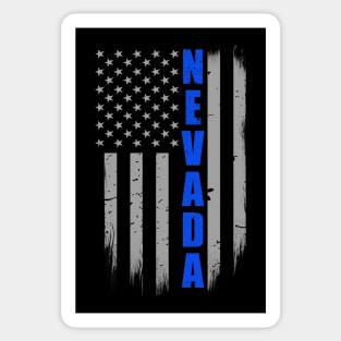 Nevada Thin Blue Line Flag Sticker